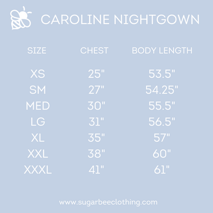 Caroline Long Nightgown - Green