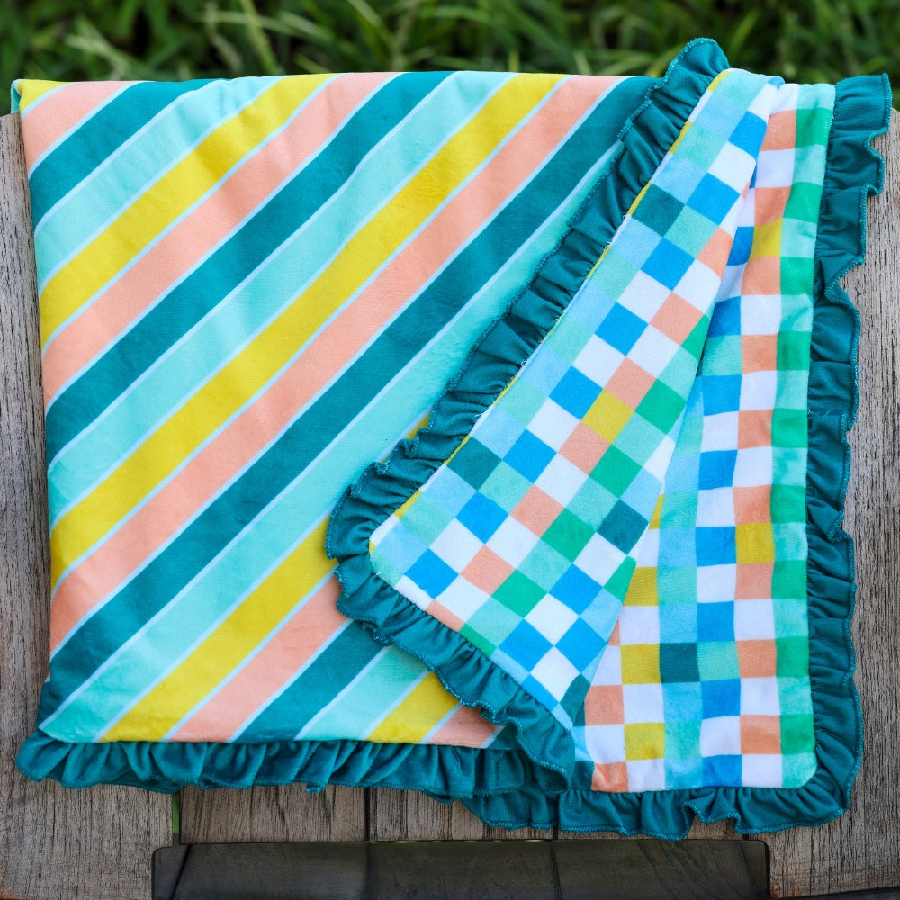 Swim Towel - Sorbet Stripe