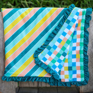 Swim Towel - Sorbet Stripe - Sugar Bee Clothing