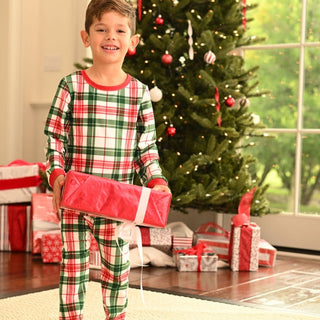 Buttflap Pajamas - Christmas Plaid Holiday Lounge - Sugar Bee Clothing