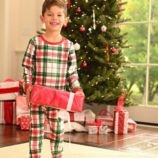 Buttflap Pajamas - Christmas Plaid Holiday Lounge