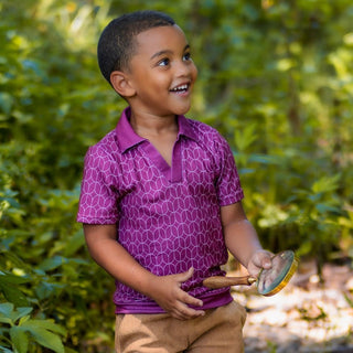 Patrick SS Clubhouse Polo - Cambridge Crimson - Sugar Bee Clothing