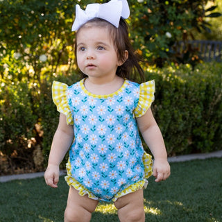 Baby Lucille Ruffle Bottom Bubble - Daisy Creek - Sugar Bee Clothing