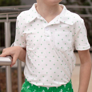Men's Pocket Polo - Emerald - Sugar Bee Clothing