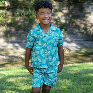 Craig Woven Short Set - Explorer's Grove - Sugar Bee Clothing