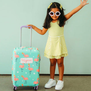 Luggage Cover - Royal Flamingos - Sugar Bee Clothing