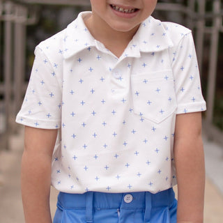 Men's Pocket Polo - French Blue - Sugar Bee Clothing