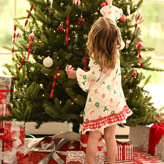 Gown with Bloomers - Quilted Gingerbread Holiday Lounge - Sugar Bee Clothing