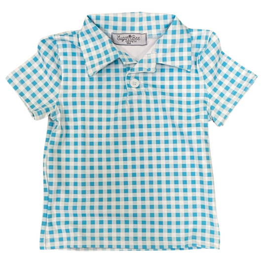 Polo - Blue Gingham