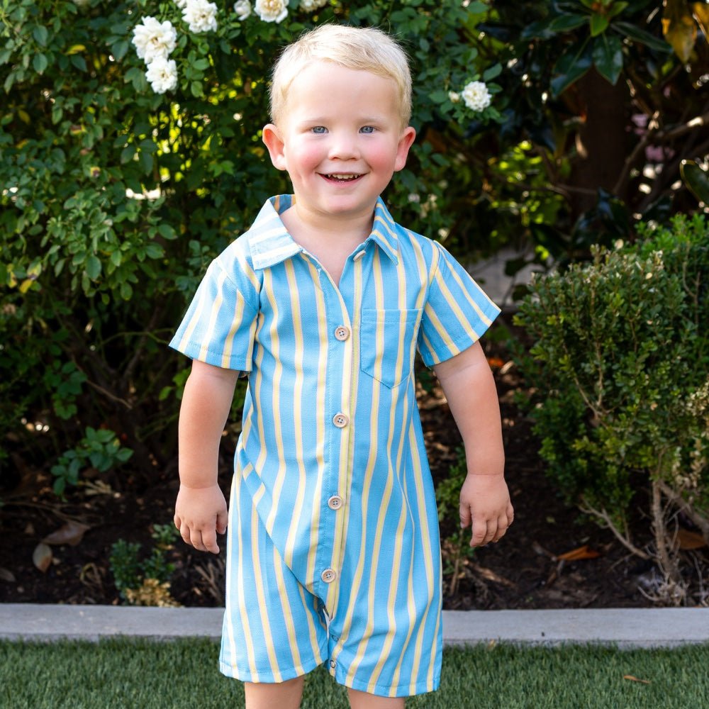 Baby Craig Woven One Piece - Classic Clubhouse - Sugar Bee Clothing