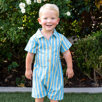 Baby Craig Woven One Piece - Classic Clubhouse - Sugar Bee Clothing