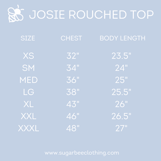 Josie 3/4 Ruched Top - Pink - Sugar Bee Clothing