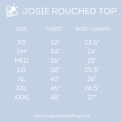 Josie 3/4 Ruched Top - Pink