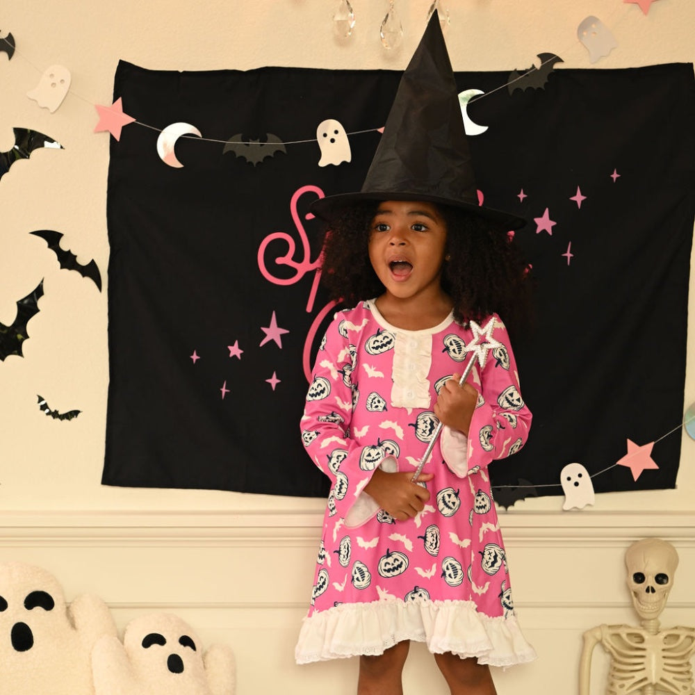 Gown with Bloomers - Magenta Halloween