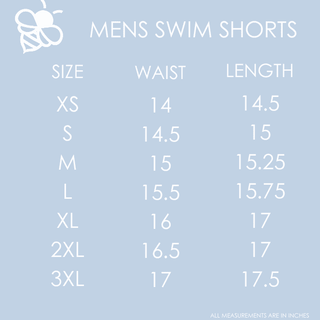 Compression Swim Shorts - Reverse Nautical - Sugar Bee Clothing