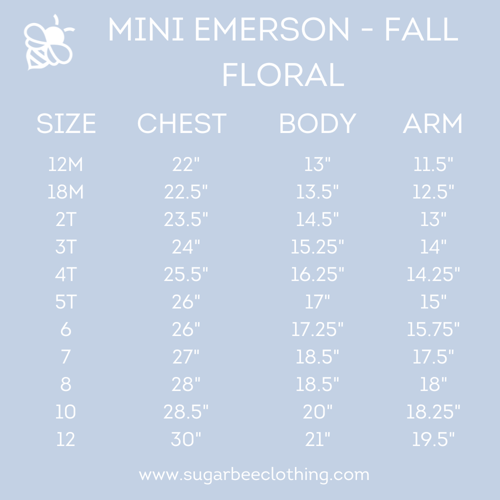 Mini Emerson Crew Sweater - Fall Floral