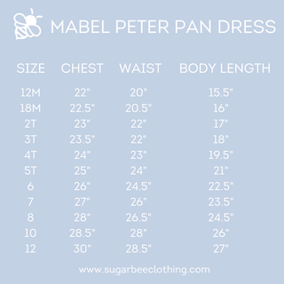 Mini Mabel Peter Pan Dress - Amber - Sugar Bee Clothing
