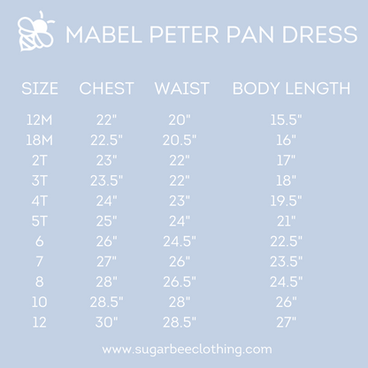 Mini Mabel Peter Pan Dress - Amber