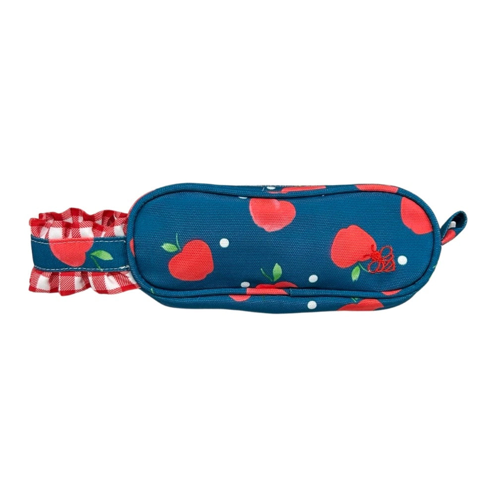 Pencil Case - Apples on Navy PREORDER SHIPS IN JUNE
