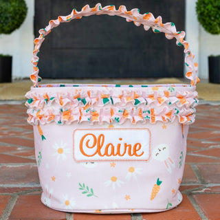 Easter Basket - Pink Carrots - Sugar Bee Clothing