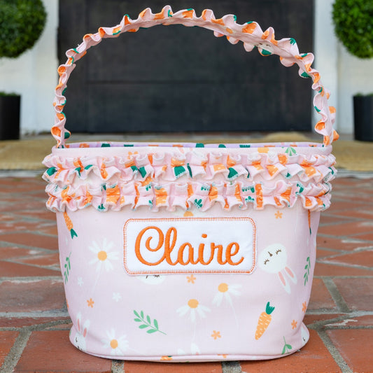 Easter Basket - Pink Carrots