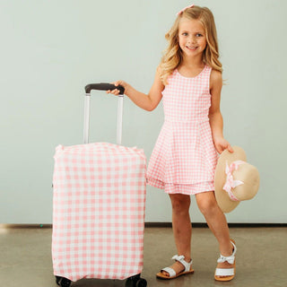 Luggage Cover - Pink Gingham - Sugar Bee Clothing