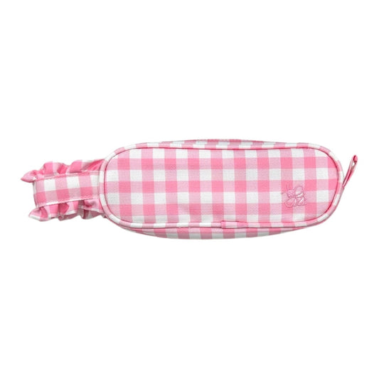Pencil Case - Pink  Gingham PREORDER SHIPS IN JUNE