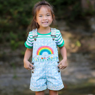 Ella Overalls - Prairie Rainbow - Sugar Bee Clothing