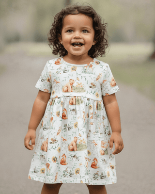 Woodland Toile Twirl Dress - Sugar Bee Clothing