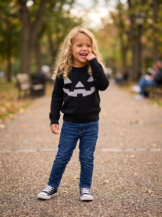 Halloween Jack O Lantern Sweater - Sugar Bee Clothing
