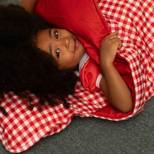 Nap Mat - Red Gingham PREORDER SHIPS IN JUNE