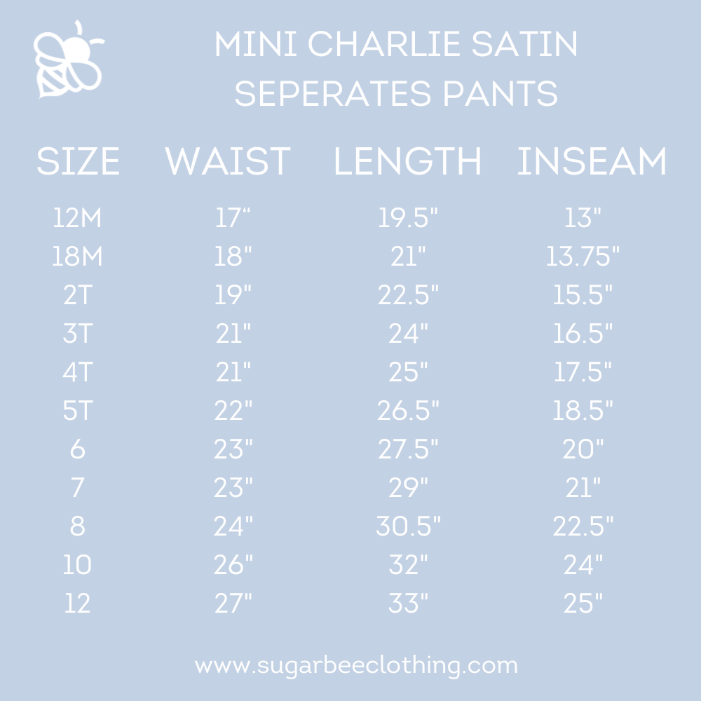 Mini Charlie Satin Separates - Green Pants