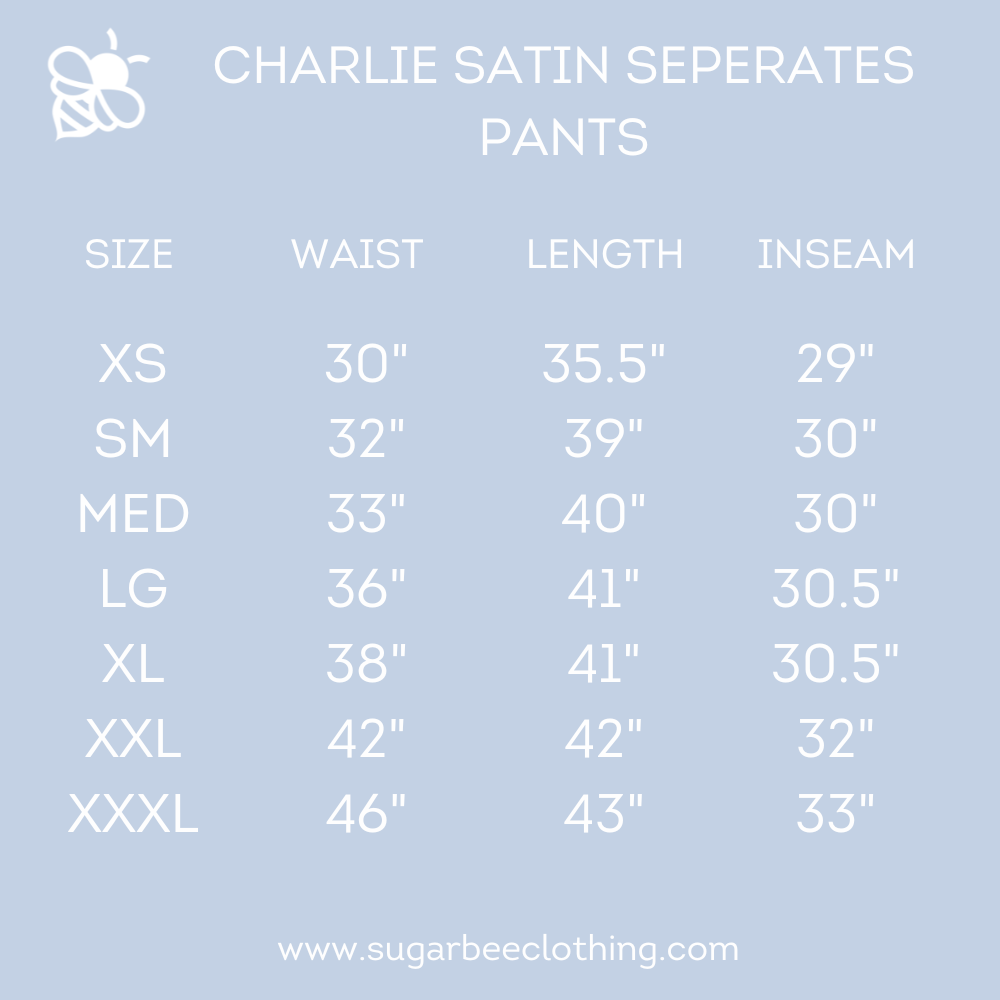 Charlie Satin Separates - Green Pants