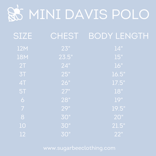 Mini Davis Pocket Polo - Cafe Au Lait Gingham - Sugar Bee Clothing