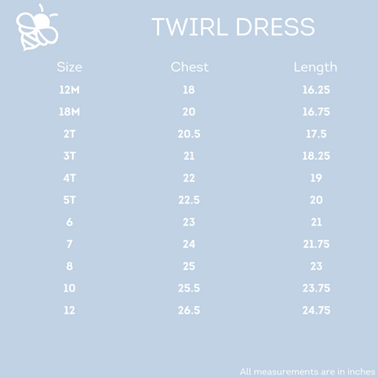 Claire Twirl Dress - Espresso Waves