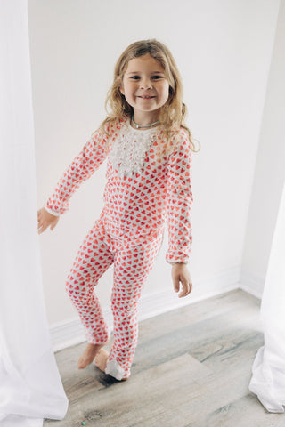 Ruffle Buttflap - Mosaic Hearts - Sugar Bee Clothing