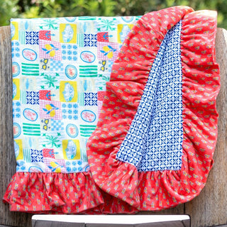 Swim Towel - Positano Picnic - Sugar Bee Clothing