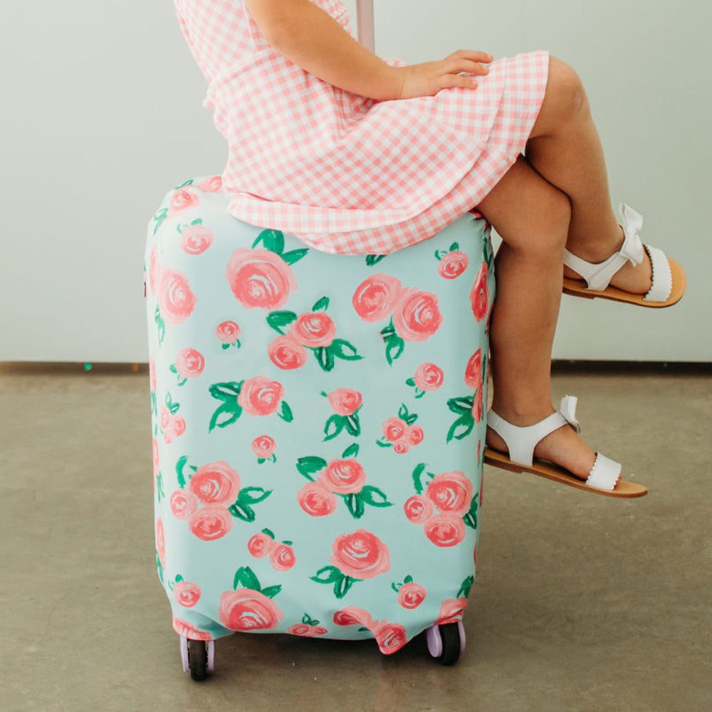 Luggage Cover - Watercolor Roses