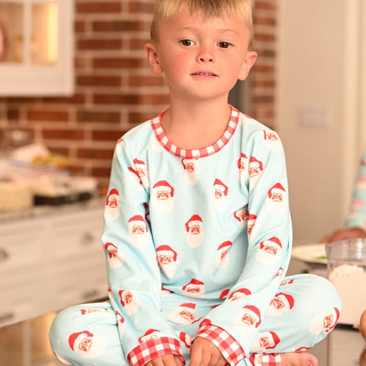 Buttflap Pajamas - Vintage Santa Holiday Lounge