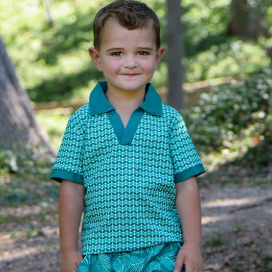 Patrick SS Clubhouse Polo - Willow Woods - Sugar Bee Clothing