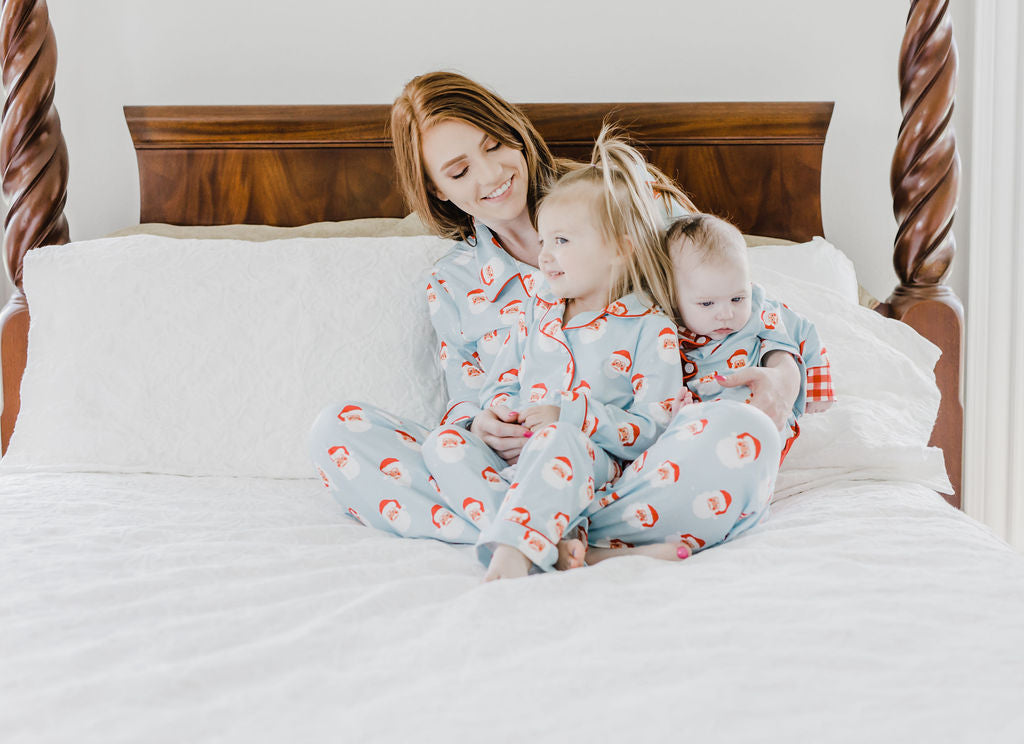 Jolly St Nick - Button Down PJs - Sugar Bee Clothing
