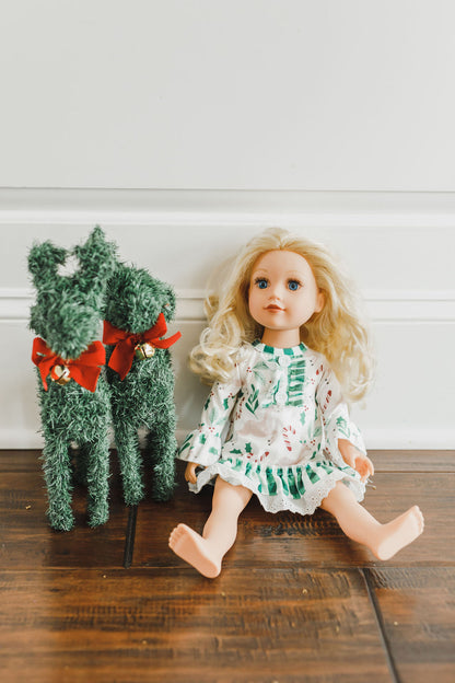 Reindeer Girls - Lace Gown with Bloomers