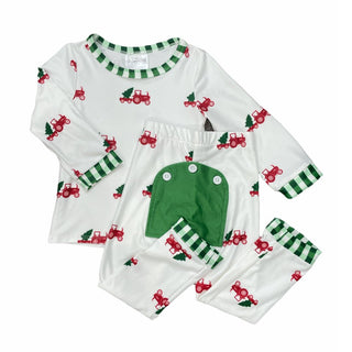 Buttflap Pajamas - Christmas Tractor Holiday Lounge - Sugar Bee Clothing