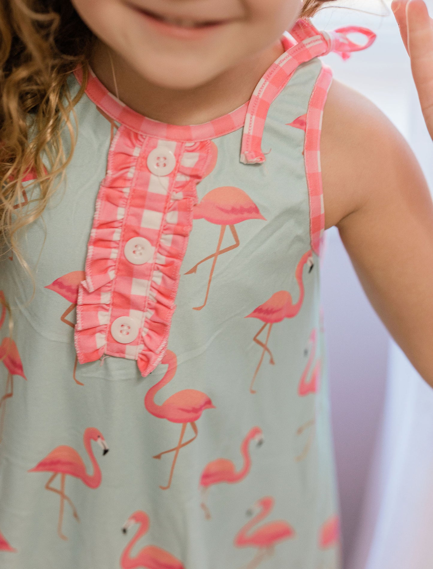 Gown with Bloomers - Flamingos