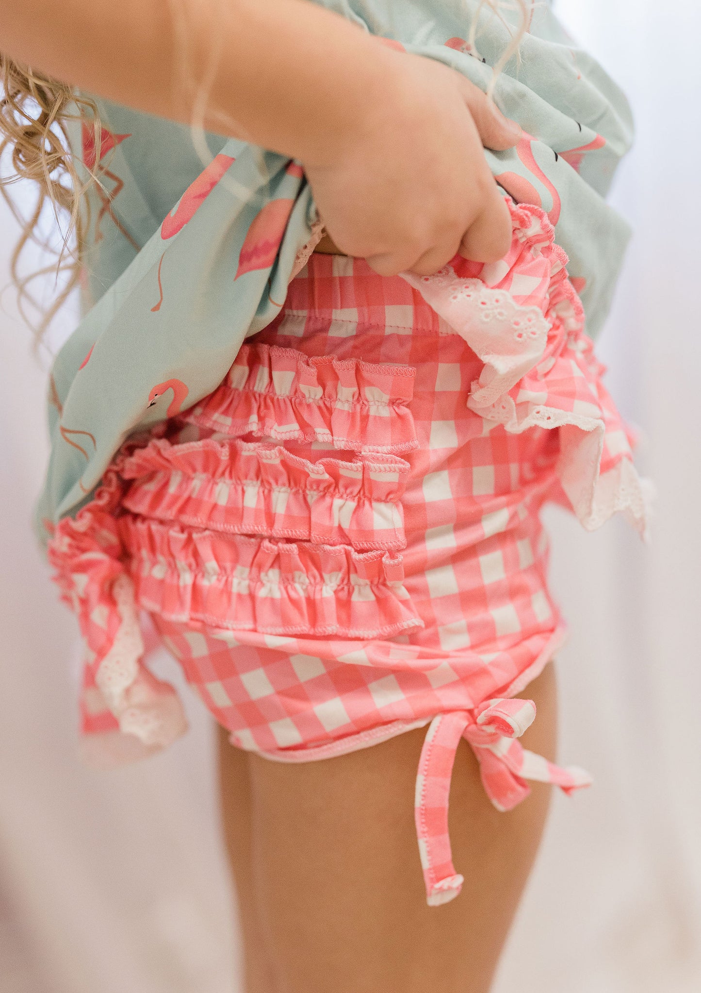 Gown with Bloomers - Flamingos