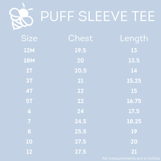Puff Sleeve Tee - Green Dots - Sugar Bee Clothing