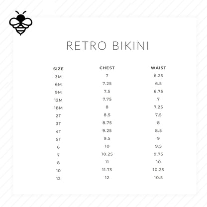 Retro Bikini - Yellow Dots