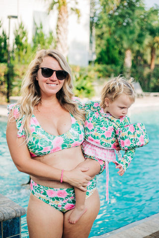 Flutter Bikini - Hawaii Floral - Sugar Bee Clothing