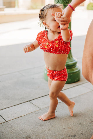 Retro Bikini - Red Dots - Sugar Bee Clothing