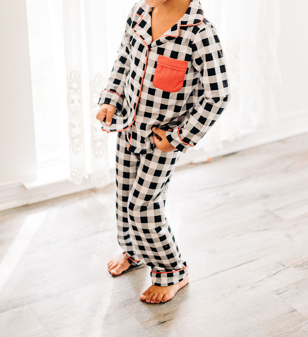 Buffalo Check Button Down PJs Sugar Bee Clothing